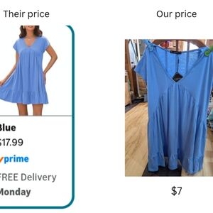 Zaful Light Blue Mini Dress